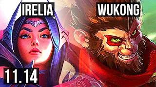 IRELIA vs WUKONG (TOP) | Rank 3 Irelia, 4/1/6, Rank 23 | EUW Challenger | v11.14