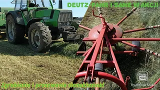 Zgrabianie i prasowanie sianokiszonki ☘️| dwa ciągniki na łące 🚜😯| Deutz-Fahr i Same w akcji! 💪🏻