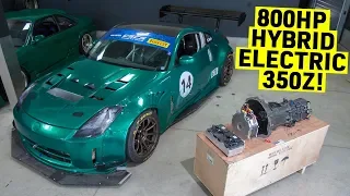 Worlds First 600HP ALL MOTOR 350Z HYBRID Conversion (+200HP Electric Motor)