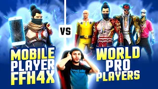 Mobile Player vs World Pro Players 🔥 - Garena Free Fire