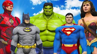 THE HULK vs JUSTICE LEAGUE - Batman, Superman, Flash, Wonder Woman VS Hulk
