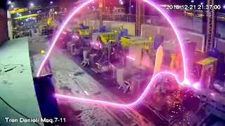 Terrifying Steel Factory Accident: Workers' Close Call with Molten Steel Shower!" | MISHAPX