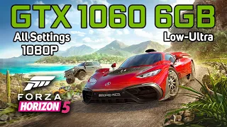 Forza Horizon 5 | GTX 1060 6GB | LOW TO EXTREME SETTINGS | 1080p