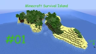Let's Play Minecraft Survival Island #001 - Mein Freund die Höhle [Minecraft/720p/Let's Play]