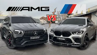 GLE63 S AMG VS. BMW X6 M COMPETITION +SOUND Comparison! Interior Exterior Review
