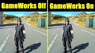 Final Fantasy XV Nvdia GameWorks On Vs GameWorks Off GTX 1080 TI 8700K Frame Rate Comparison