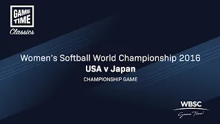 USA v Japan - Women's Softball World Championship 2016 - Championship game
