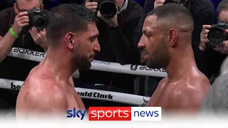 Kell Brook stops Amir Khan in sixth round of exhilarating brawl in grudge match