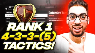 THE BEST RANK 1 META 433(5) FORMATION & CUSTOM TACTICS FOR EAFC 24 ULTIMATE TEAM