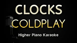 Clocks - Coldplay (Piano Karaoke Songs With Lyrics - Higher Key)