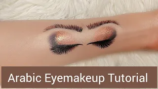 Arabic Eyemakeup Tutorial | Bold eyeliner | step by Step eyemakeup for beginners