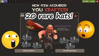 Crafting 20 Hats in TF2