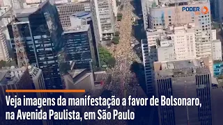 Veja imagens da manifestação a favor de Bolsonaro, na Avenida Paulista, em São Paulo