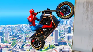 GTA 5 Spiderman Epic Jumps #36 ( Spider-Man Stunts & Fails )