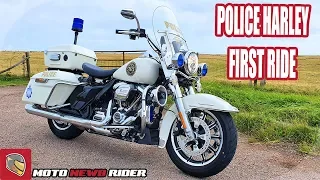 POLICE Harley Davidson first ride fun!