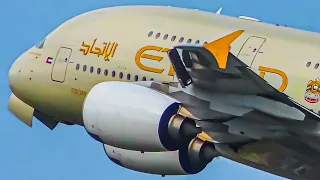35 HEAVY TAKEOFFS | A340 A350 A380 747 777 787 | Sydney Airport Plane Spotting