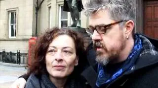 Phil Jupitus and Sheryl at Occupy Leeds 20 Dec 2011 pt 1
