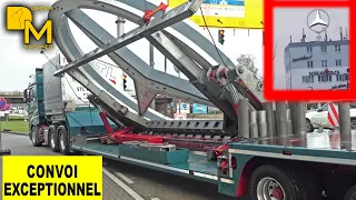 Worlds largest Mercedes emblem on oversize load truck DREAM MACHINES