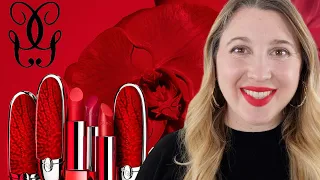 GUERLAIN Red Vanda Lipsticks | All 3 Shades & Comparisons
