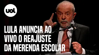 🔴 Lula anuncia ao vivo o reajuste da merenda escolar e lança a plataforma Mãos à Obra; acompanhe