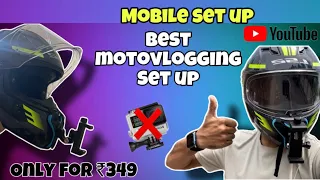 Start your motovlogging journey with your phone 📱 | Mobile set up | Mic set up clear audio 😲