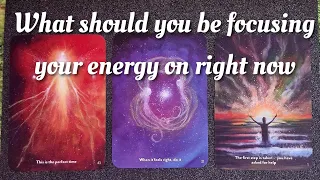 🌟 What should you focus your energy on right now 🌟 pick a card tarot 💖 timeless 💖