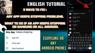 What To Do If An App Keeps Stopping On Android || All Apps Keeps Stopping Android/Samsung [Fixed]