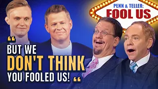 Penn & Teller FOOLED by Card Throwers Rokas & Rick Smith Jr. // Fool Us Season 8