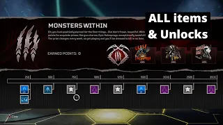 Apex Legends: "Monsters Within" Prize Tracker ALL items & Unlocks (Season 10)