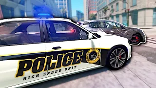 STREET RACE CAUSES A POLICE CHASE! - BeamNG Drive Multiplayer Mod Gameplay