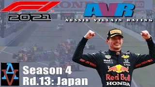 F1 2021: JAPANESE GP - CAN WE CUT THE GAP TO RED BULL? - Aussie Villain Racing: My team Career Mode
