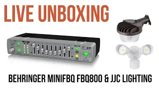 BEHRINGER MINIFBQ FBQ800 & JJC Lighting Unboxing + FX-Audio Tube-01 Preamp Update