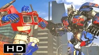 Transformers: Movie Optimus Prime VS G1 Optimus Prime Fight Scene Animation