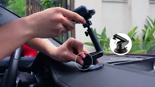 Installation Mpow Car Phone Holder Washable Strong Sticky Gel Pad Car Phone Mount🚗🚕