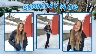 online school day in my life *SNOW DAY*