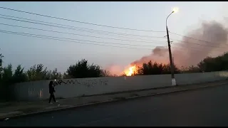 В центре Волгограда разгорелся пожар