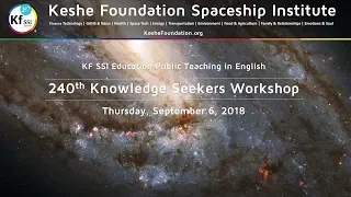 240th Knowledge Seekers Workshop - September 6, 2018