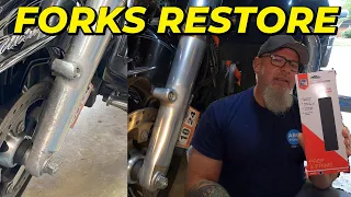 How to Clean Harley Davidson Forks #harleydavison #motorcycle