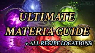 { FF7: Ever Crisis } Ultimate Materia Guide! ALL Materia Recipe Locations + Full Breakdown!