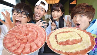 【大食い】スカイピースと高級焼肉店の牛タンなら10万円分食べれるでしょ！！