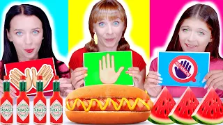 ASMR One Hand Eating VS Two Hands Eating VS No Hands Eating Mukbang Challenge