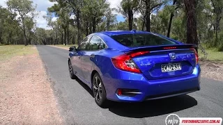 2016 Honda Civic RS turbo 0-100km/h & engine sound