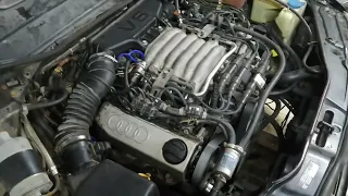 Первый запуск двигателя после полного ремонта Audi 100 C4 2.8 AAH