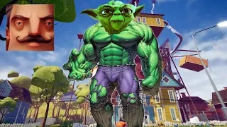 Hello Neighbor - My New Neighbor Yoda Hulk Act 3 Gameplay Walkthrough