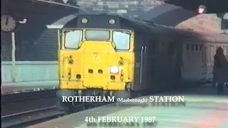 BR in the 1980s Rotherham Station in February 1987
