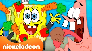 سبونج بوب | أكثر الأطعمة فوضوية على الإطلاق في سبونج بوب 🍔 | Nickelodeon Arabia