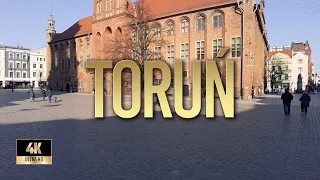 Toruń | Zima 2022 | Spacer po Toruniu | Binaural Audio 🎧 [4k]
