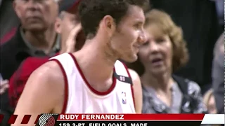 Throwback: Rudy Fernandez Breaks Rookie 3PT Shooting Record