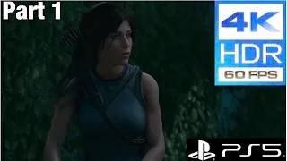 Shadow of the Tomb Raider PS5 Gameplay [4K HDR 60FPS]