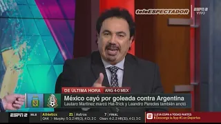 Paco Gabriel de Anda vs. David Faitelson - MÉXICO 0 - 4 ARGENTINA - Fútbol Picante
